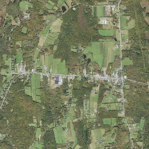 Aerial imagery of Hamlin Post Office, PA