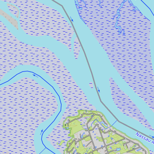 OpenTopoMap map of Back River, FL