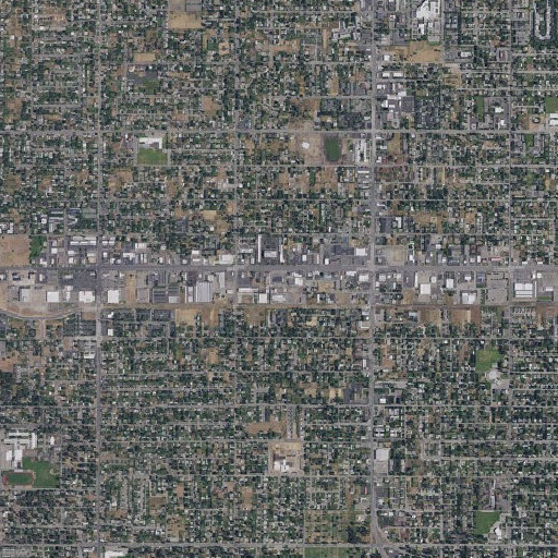 Aerial imagery of Spokane Valley Post Office, WA