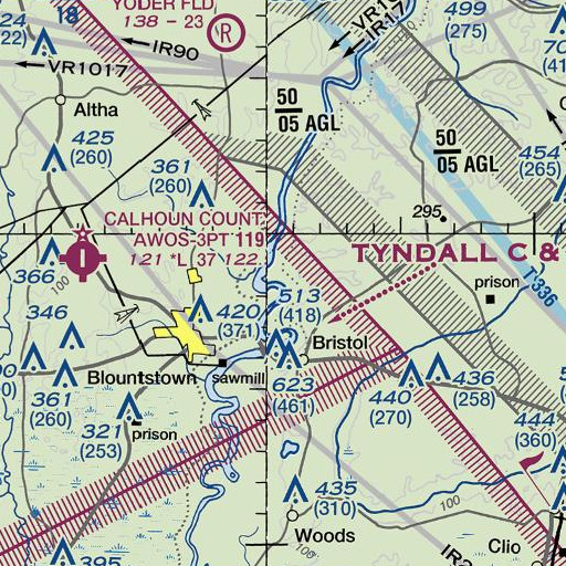 FAA VFR chart of Beaverdam Creek, FL