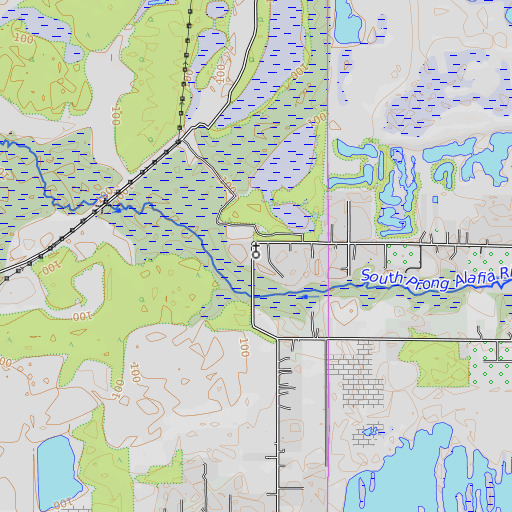 OpenTopoMap map of Bethlehem Church, FL