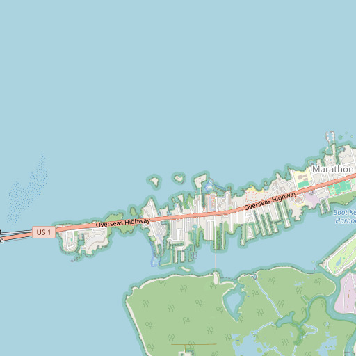 OpenStreetMap map of Bella Mare Key, FL