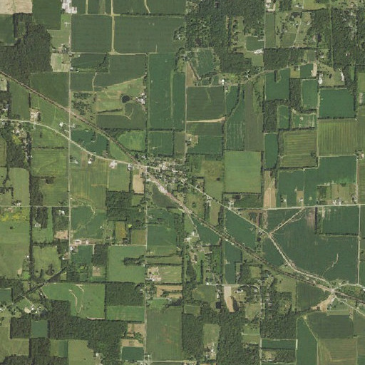 Aerial imagery of Walnut Hill Post Office, IL