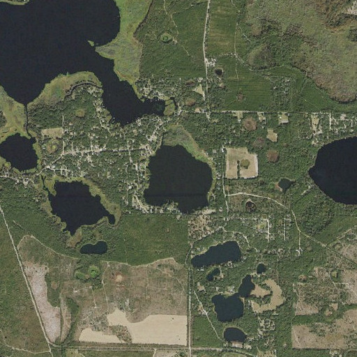 Aerial imagery of Bream Lake, FL