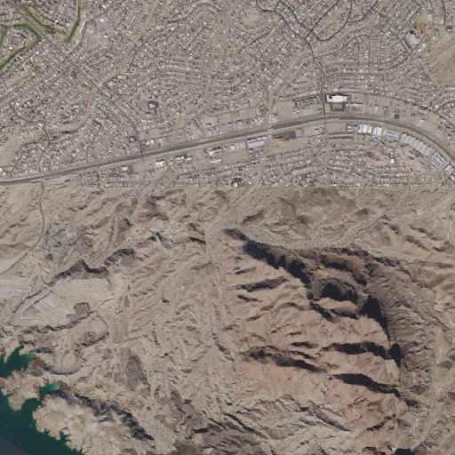 Aerial imagery of Chesapeake Wash, AZ