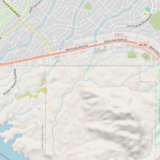 OpenStreetMap map of Chesapeake Wash, AZ