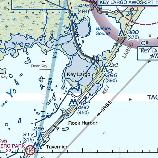 FAA VFR chart of Bush Point, FL