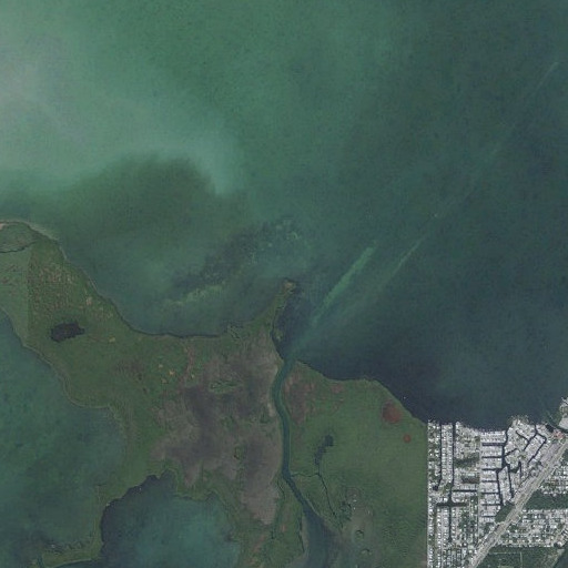 Aerial imagery of Bush Point, FL