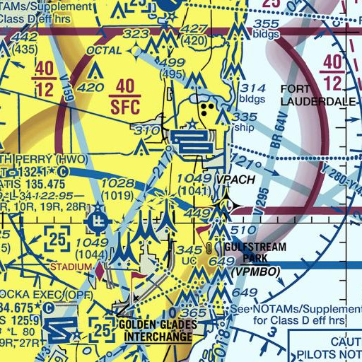 FAA VFR chart of C-10 Canal, FL