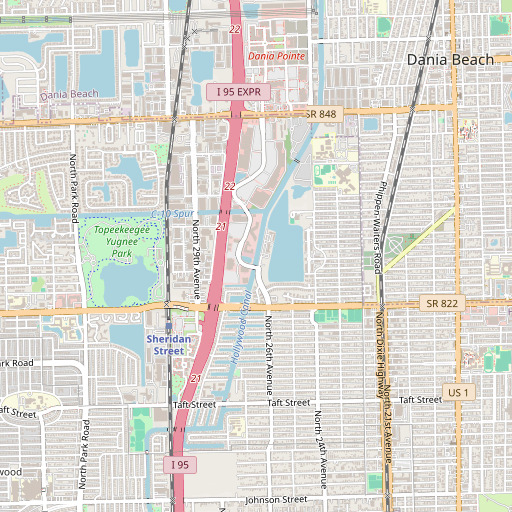 OpenStreetMap map of C-10 Canal, FL