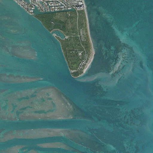 Aerial imagery of Cape Florida, FL