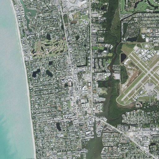 Aerial imagery of Carver School, FL