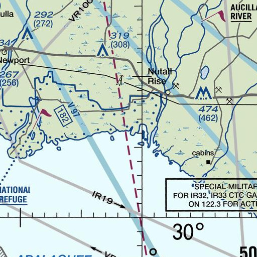 FAA VFR chart of Catfish Creek, FL
