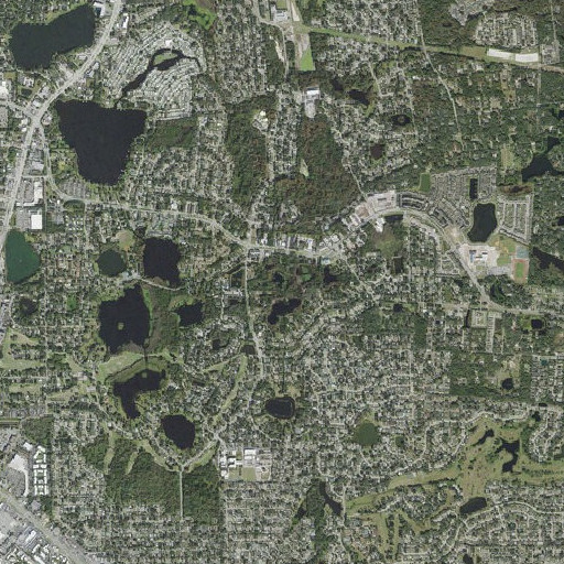 Aerial imagery of Lake Cecile, FL