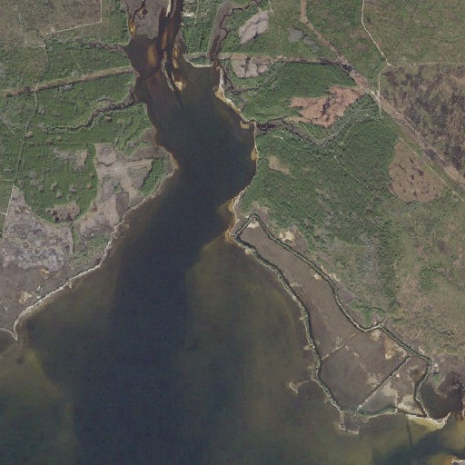 Aerial imagery of Cedar Point, FL