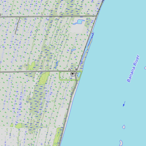 OpenTopoMap map of Central Telemetry, FL