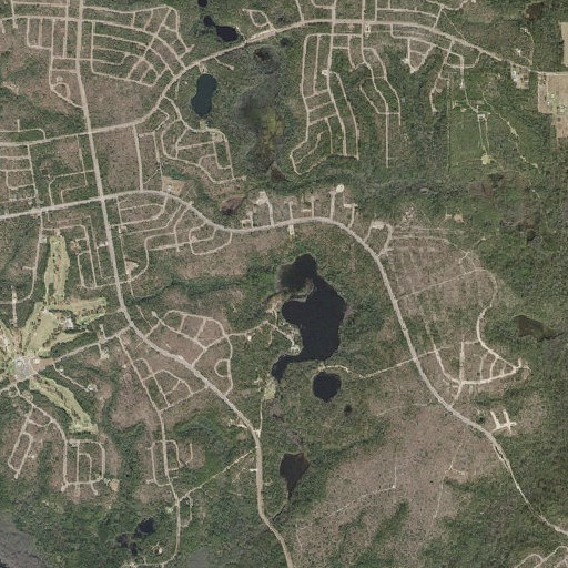 Aerial imagery of Chalk Hill Branch, FL