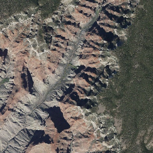 Aerial imagery of Cheyava Falls, AZ