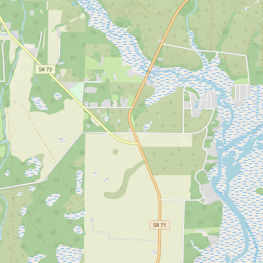 OpenStreetMap map of Chipola Park, FL