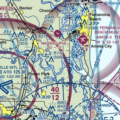 FAA VFR chart of Christopher Creek, FL