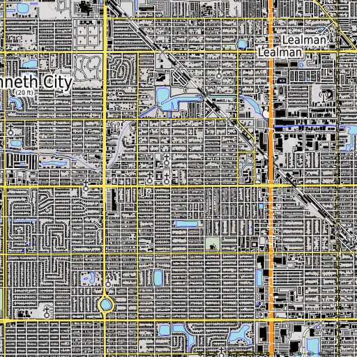 OpenTopoMap map of Clearview Avenue School, FL
