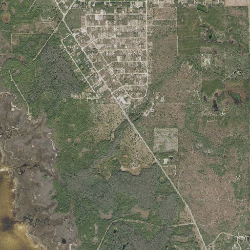 Aerial imagery of Clearwater Creek, FL