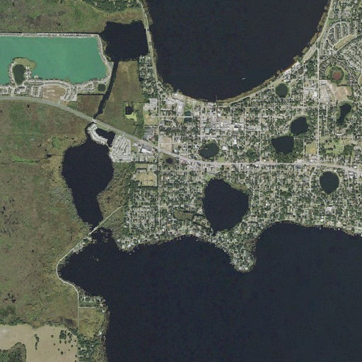 Aerial imagery of Clermont, FL