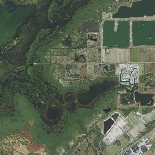 Aerial imagery of Cockroach Bay, FL