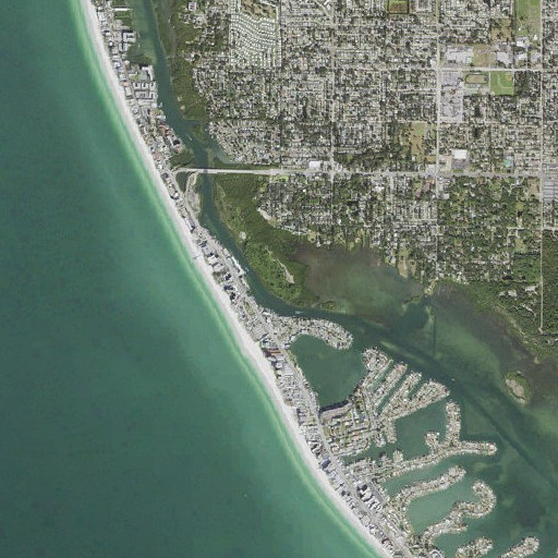 Aerial imagery of Conch Key, FL