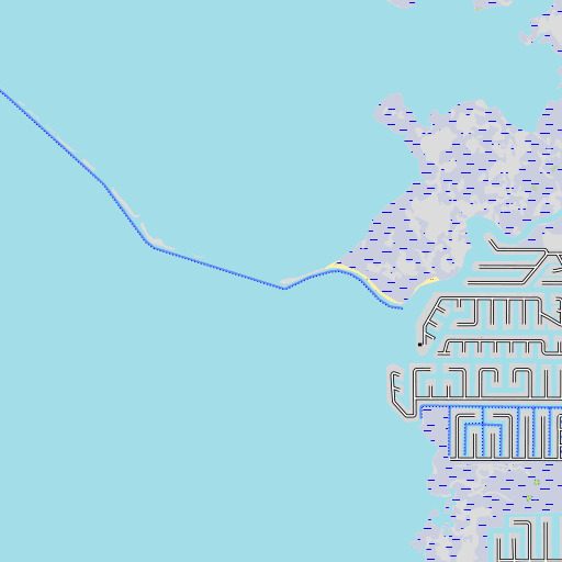 OpenTopoMap map of Coon Key, FL