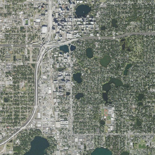 Aerial imagery of Lake Copeland, FL