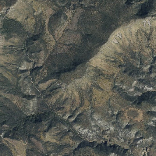 Aerial imagery of Cow Flat Mountain, AZ