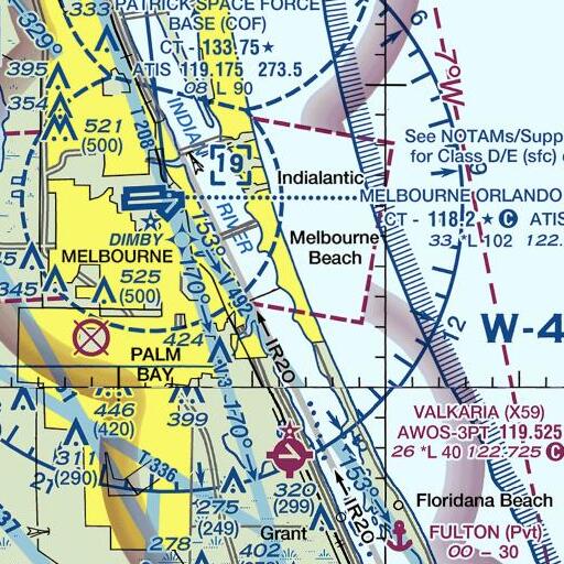 FAA VFR chart of Crab Point, FL