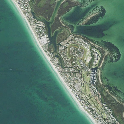Aerial imagery of Cranes Bayou, FL