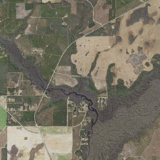 Aerial imagery of Crooked Creek, FL