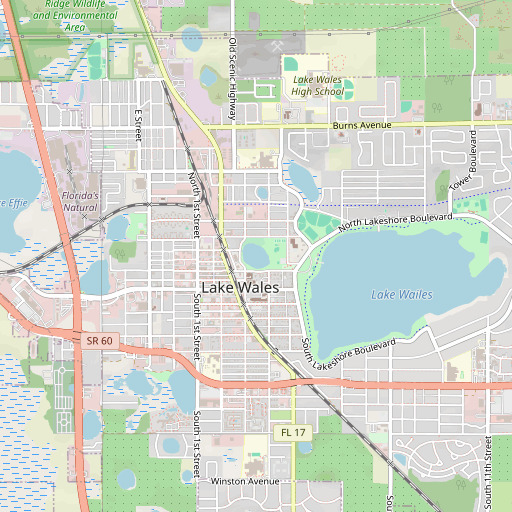 OpenStreetMap map of Crystal Lake, FL