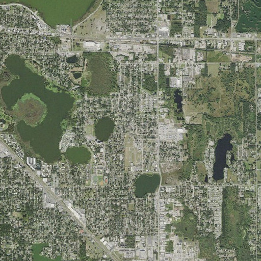 Aerial imagery of Crystal Lake Elementary School, FL
