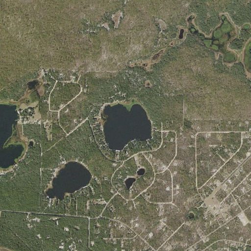 Aerial imagery of Cue Lake, FL