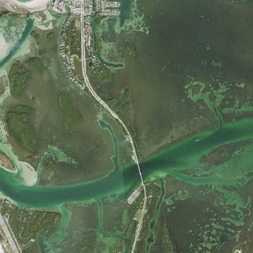 Aerial imagery of Cunningham Key, FL