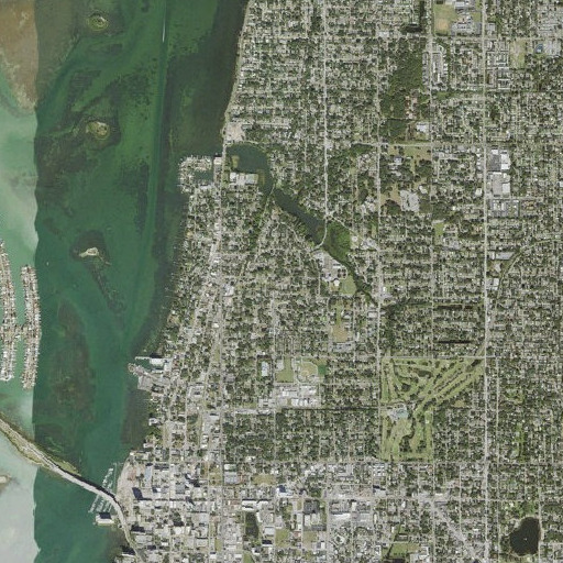 Aerial imagery of Curtis School, FL