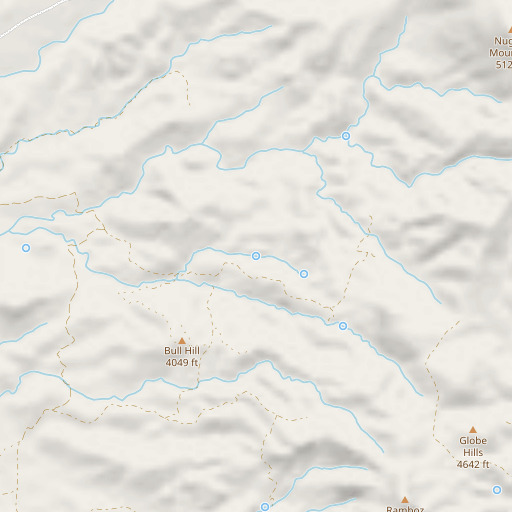 OpenStreetMap map of Coyote Spring, AZ