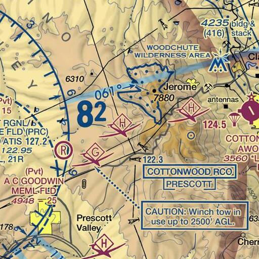 FAA VFR chart of Coyote Spring, AZ