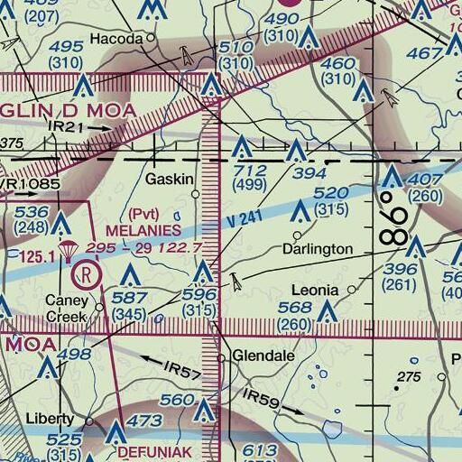 FAA VFR chart of Dukes Bay, FL
