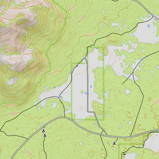 OpenTopoMap map of Crowley Park, AZ