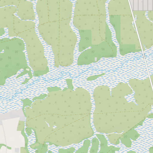 OpenStreetMap map of East Minnow Branch, FL