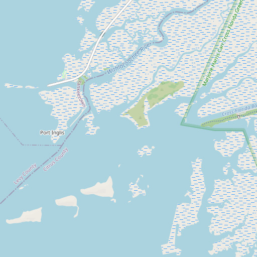 OpenStreetMap map of East Pass, FL