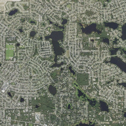 Aerial imagery of Echo Lake, FL