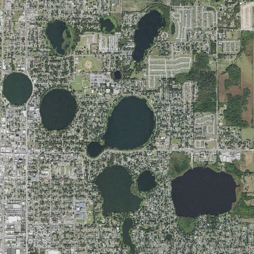 Aerial imagery of Lake Elbert, FL