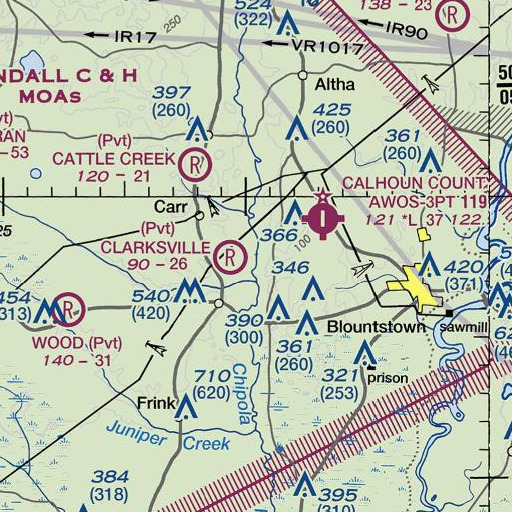 FAA VFR chart of Farley Creek, FL