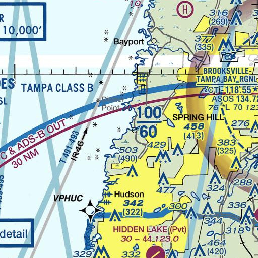 FAA VFR chart of First Point, FL